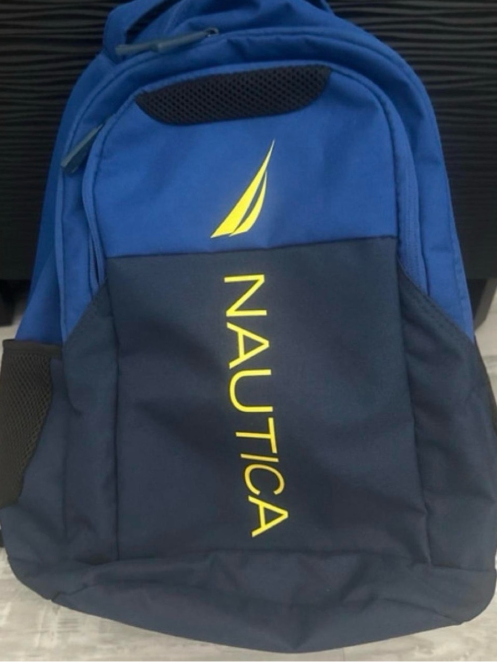 Nautica Blue Two-Tone Backpack